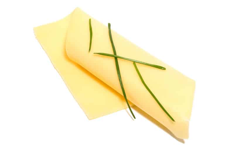 A sheet of Butterkase cheese